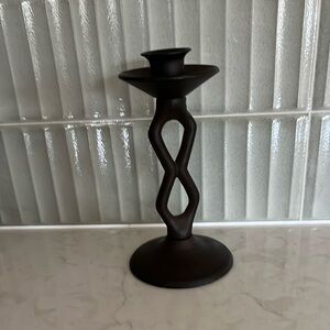 Elegant Bronze Candlestick Holder
